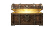 © shuphanida - Ornate medieval wooden treasure chest with glowing light