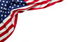 © Rakib - Usa independence day waving american flag corner isolated on transparent background