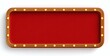 © parinja - Bright Red Marquee Sign with Yellow Bulbs for Event Advertising
