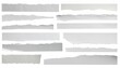 © Marko - ripped paper strips collection isolated on white