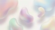 © Maksudur - Dreamy abstract background with floating 3D liquid forms in soft, iridescent pastel gradients, creating a minimal, gentle, and serene aesthetic.