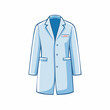 © kumala - Cartoon Illustration of a Light Blue Lab Coat
