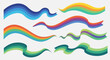 © icon jawa - Set of Abstract Colorful Wavy Ribbons and Flowing Vector Shapes