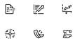 © Abdul - Business icons, finance symbols, chart graphics: A series of sleek, monochromatic icons representing diverse aspects of business, finance, charts, and data analysis