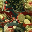 © DoanHongPhat - Seamless Vietnamese food ingredient pattern with lime and herbs