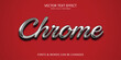 © wintoko - Chrome Script Editable Text Effect on Red Background
