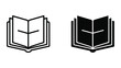© Marom Ali Stock - Open book icon with black and white color variation