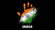 © Emrul - Indian independence day vibrant handprint with india's tricolor flag a symbol of freedom