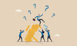 © YEASIN - Financial bankruptcy is modern, flat design with clean lines and minimal shading teams together concept, businessman investor falling from stack of unstable money coins