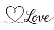 © Salim - Heart symbol with calligraphic love text  romantic gesture  affection  relationship