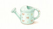 © Business Vision AI - 優しい水彩画イラスト ベビー用お風呂おもちゃ（じょうろ） 単品 白背景