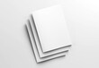 © sdecoret - Three isolated magazine covers Mockup on white background with soft shadows. 3D rendering