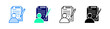 © Ramacae - Copywriter Multiple Style Icon Set Vector