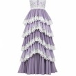 © Fazlur - A stylish lavender dress with white lace details for a formal event