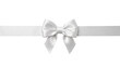 © BTG - White satin ribbon bow on transparent background