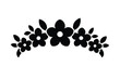 © Aisy Himura - Simple Black Silhouette of Floral Flower Crown Headband