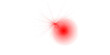 © Official Design - Red lens flare with bright starburst light effect and glowing circular bokeh on a pure black background