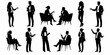 © Dimas Studio - Business professionals interact in meeting room with people discussing