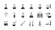 © faza - Minimalist Laboratory Equipment Illustration for Scientific and Educational Purposes