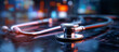 © oswasa - Stethoscope on a digital background