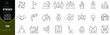 © Amirul - Teamwork vector icon set. Fully editable line art business teamwork icon illustration