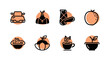 © Creative Transparent - Fresh Fruit and Healthy Snack Icons Set for Food and Nutrition Design, ideal for health blogs, menus, nutrition labels, or wellness projects