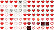 © Yeni - Large collection of various red heart icons and shapes