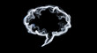 © Tanny Prome - Ethereal speech bubble white smoke formed into a communication cloud