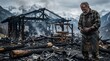 © sakson - Destructive wildfire aftermath mountain area photography charred landscape close-up wildfire insurance importance