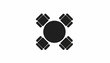 © Professor - Black conference table, meeting room furniture, office table icon, vector graphics