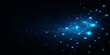 © Vactor Viky - Glowing blue data network with interconnected nodes and flowing lines on dark futuristic background, cybernetic systems, global connectivity, and tech innovation