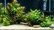 © Sianna - Aquarium with Lush Greenery and Beautifully Decorated Natural Habitat