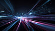 © Qaqas - 3D Rendering of abstract fast moving lines. High speed motion blur. Concept of leading in business, Hi tech products, business plan, goals and achievement, advanced technology evolution