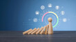 © Lukman - Strategic intervention preventing a chain reaction crisis, illustrating leadership and risk management in a dynamic business environment