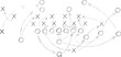 © Sufea - Detailed American Football Playbook Diagram with Complex Tactical Strategies and Offensive Maneuvers for Sports Coaching and Analysis