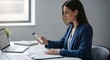© 6 Bali Adviser - Professional businesswoman analyzing data and strategy on laptop