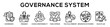 © Littlestar23 - Governance System web banner icon illustration concept