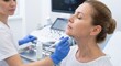 © pansit.me - HIFU skin tightening treatment on woman's jawline