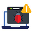 © talang - Malware icon design. Vector Design