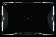 © MDSABUJ - Futuristic Video Camera Frame Overlay with Sci-Fi HUD Elements, Digital Technology Interface for Video Signal Transmission, High-Tech Cinematic Screen Border Template for Gaming and Sci-Fi Media.
