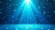 © Ayesha - Blue light beams falling confetti celebration image