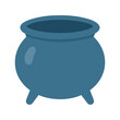 © Studicon - Cartoon illustration of a cauldron, a pot-like container, often used in cooking or witchcraft