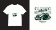 © MSTKARINA - Classic wheels never die car shop berlin 1990 retro vintage t-shirt design.
