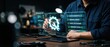 © BIZTECHART - Real-time data analysis of software systems tech lab digital interface display controlled environment close-up view innovation strategies