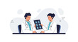 © Angel - Doctors Discussing Brain Scan Results, Medical Consultation, Healthcare Teamwork