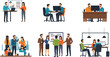© Miss - Business Meeting and Collaboration Character Set for Office, Work, and Professional Design Themes