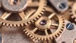 © Sergey - vintage gears mechanism assembly watch parts macro engineering detail warm light