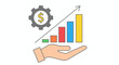 © sena - Business concept showing growth, investment and rising financial charts.