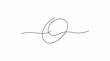 © Create - A single continuous black line elegantly forming a minimalist loop, hand-drawn and centered on a clean white background, conveying a serene artistic mood.