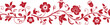 © MODU163 - Black and White Floral Border Seamless Design